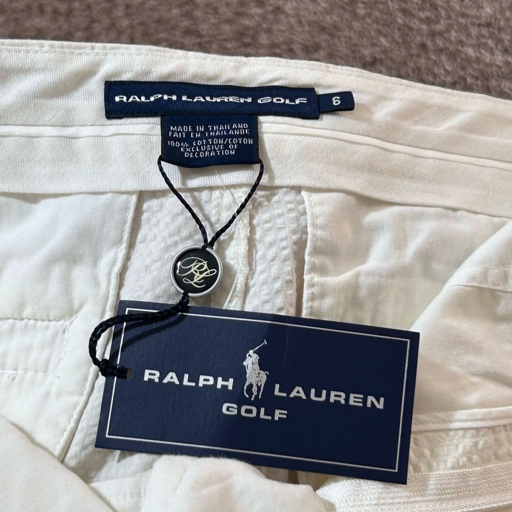 Ralph Lauren White Tailored Bermuda Shorts - Picture 4 of 11